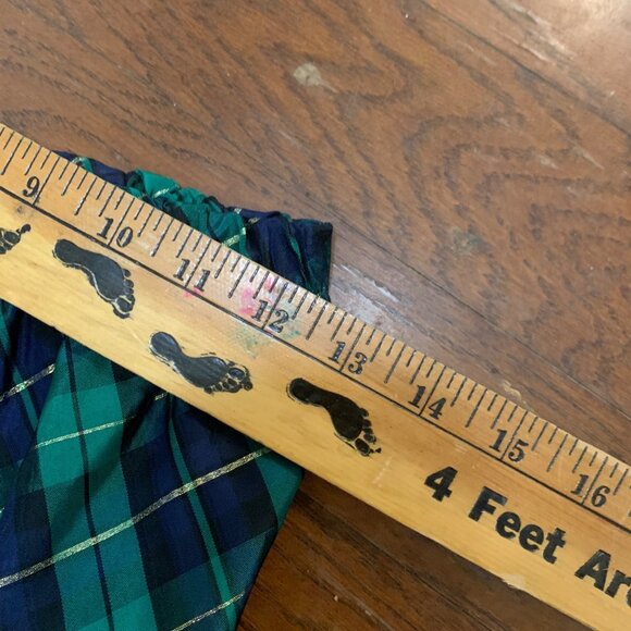 VTG Anthony Richards Women’s Skirt Tartan Blue Green Holidays Sz 10 Retro Grunge - Picture 7 of 7